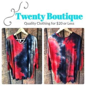 Tie Dye Tunic Top (Piko / Lularoe Irma Style Top)